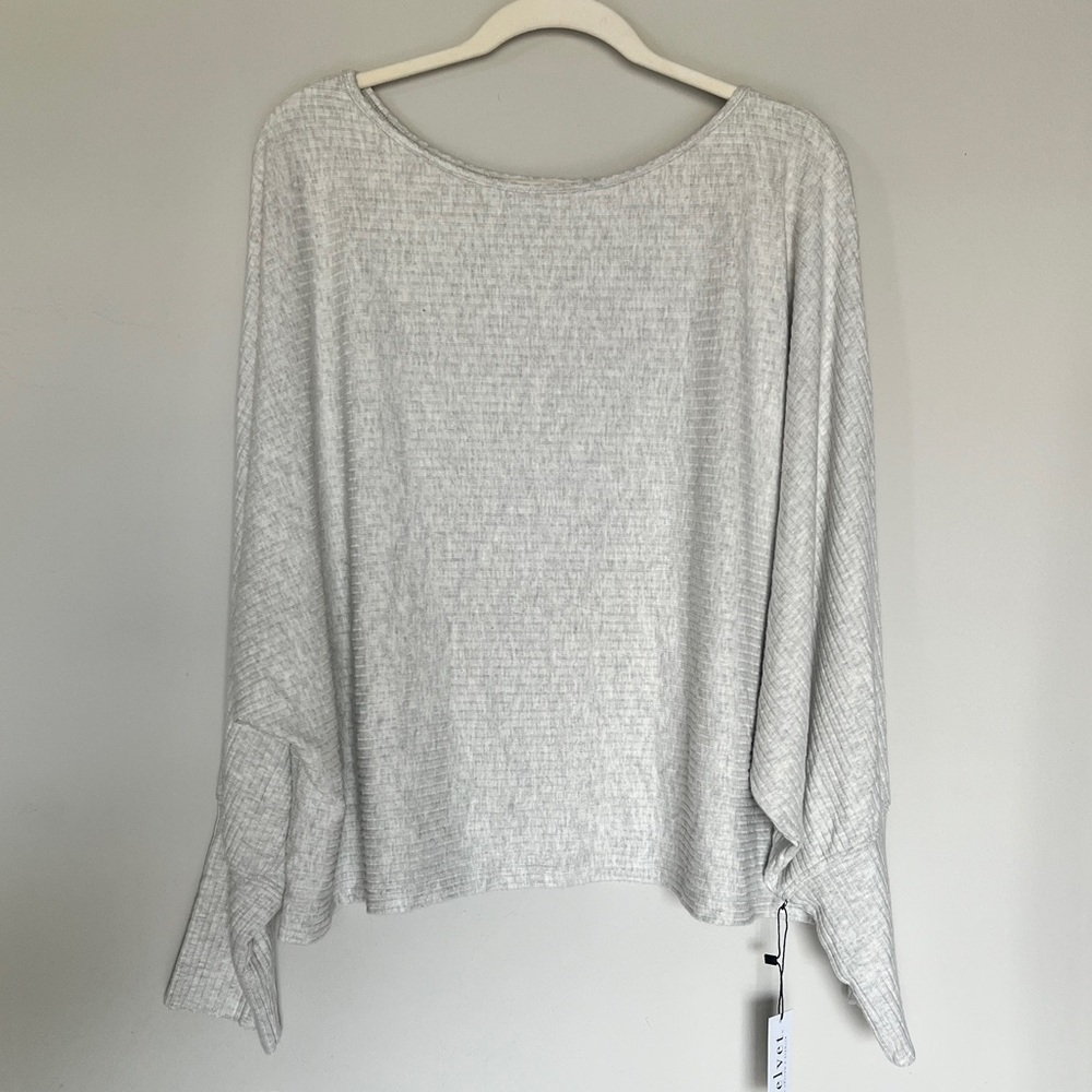 Velvet By Graham & Spencer Women Pepper Dolman Sleeve Ribbed Top Sweater Size 3X